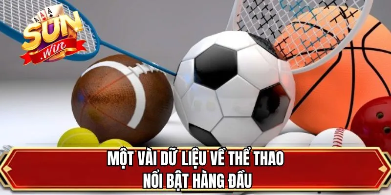 Một vài dữ liệu về thể thao nổi bật hàng đầu